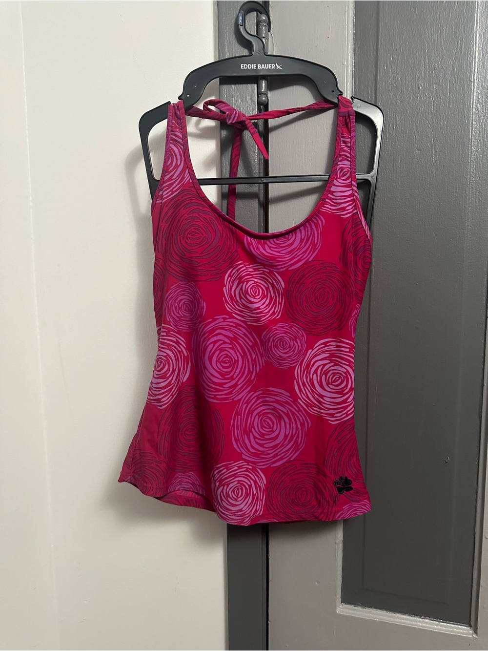 Hapari halter tankini top floral